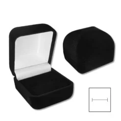 Ring Etuis|Elfen Schmuck Schmuckkästchen für Ring Samt schwarz