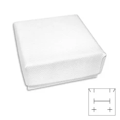 Anhänger Etuis|Ohrring Etuis|Elfen Schmuck Schmuck Schachtel weiß geprägt 45 x 45 x 22 mm