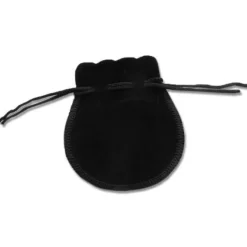 Schmuckbeutel|Elfen Schmuck Schmucksäckchen schwarz Velours klein