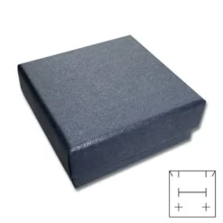 Anhänger Etuis|Ohrring Etuis|Elfen Schmuck Schmuck-Verpackung universal stahlgrau 50 x 50 x 25 mm