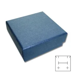 Anhänger Etuis|Ohrring Etuis|Elfen Schmuck Schmuck-Verpackung universal blau 50 x 50 x 25 mm
